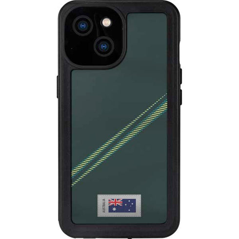 Australia Soccer Flag iPhone 15 Waterproof Case